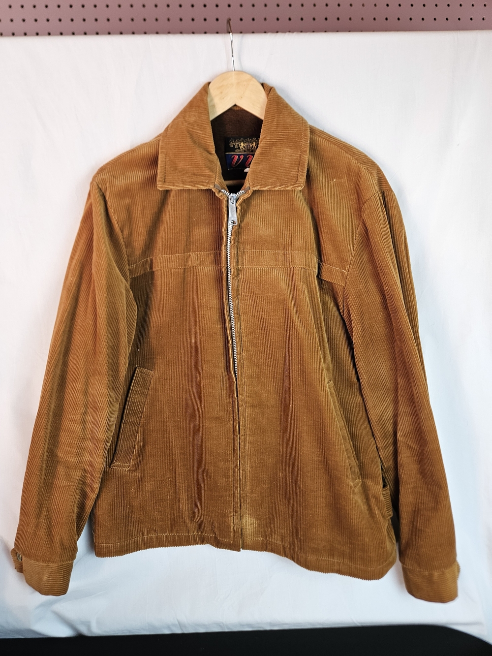 VIP Vintage Corduroy Zip-Front Jacket
